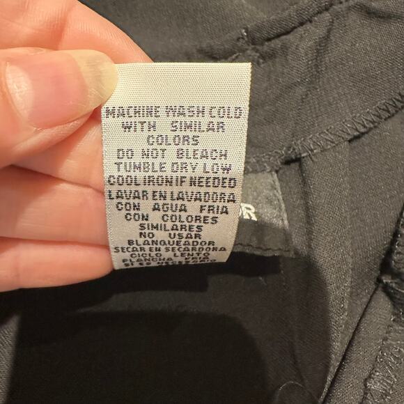 Vintage Sag Harbor New With Tags 14 Skirt Black Floral Office Boho Cottage - Picture 10 of 10